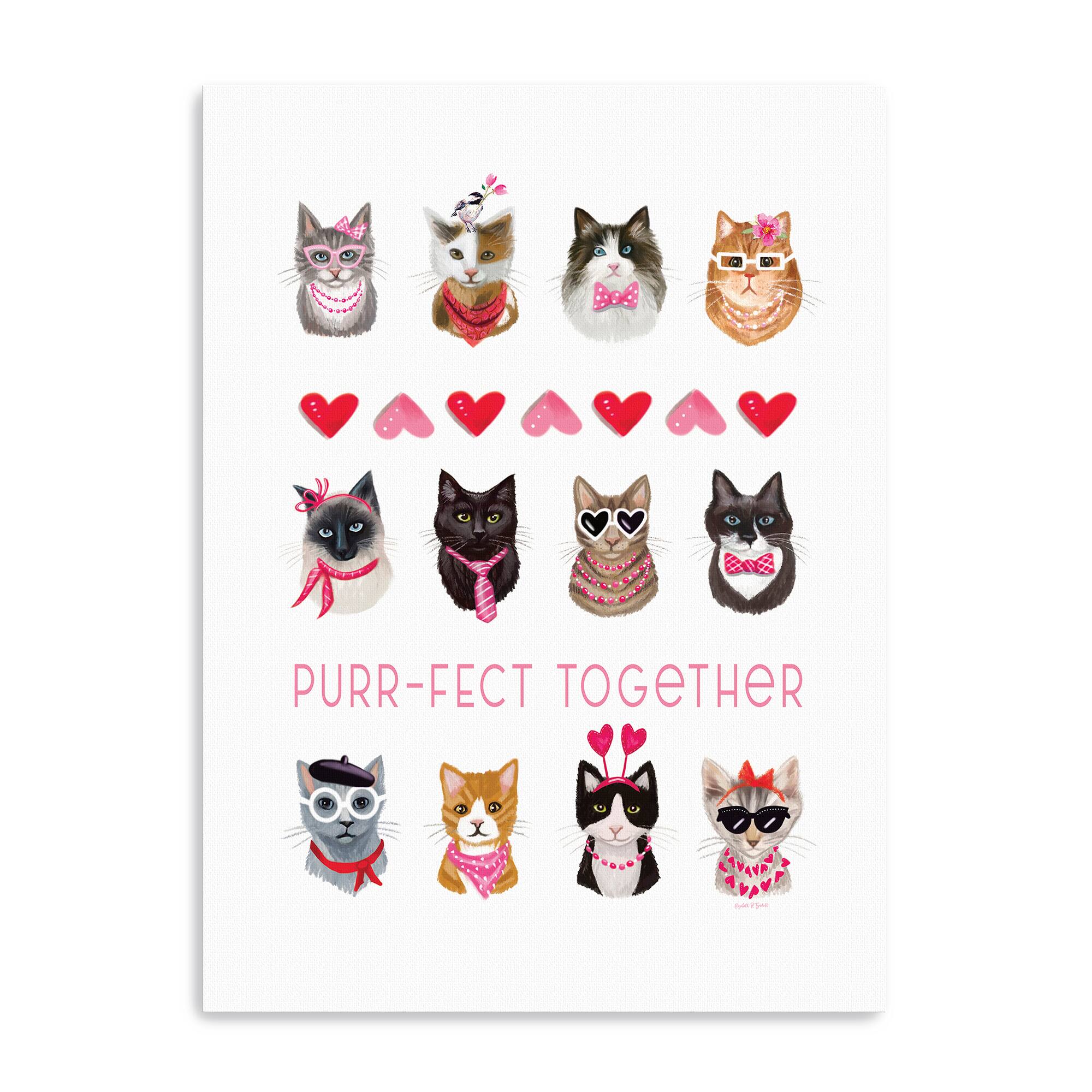 Purr-fect Together Canvas Giclée Art